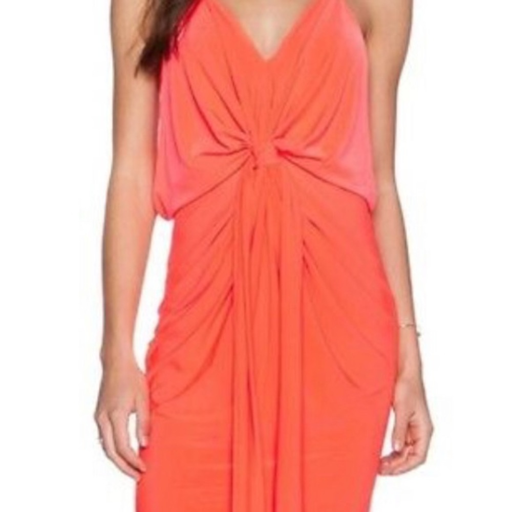 T-bags Los Angeles Bright coral domino dress